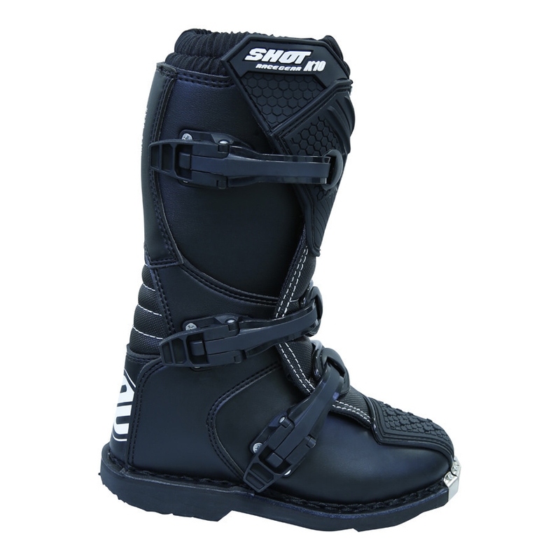 Cizme de motocicletă pentru copii Shot K10 negru - calitate II