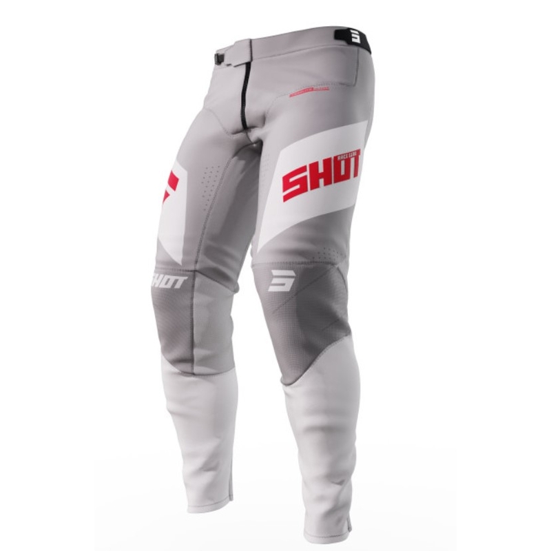 Shot Aerolite Ultima Motocross Pants roșu, alb și gri