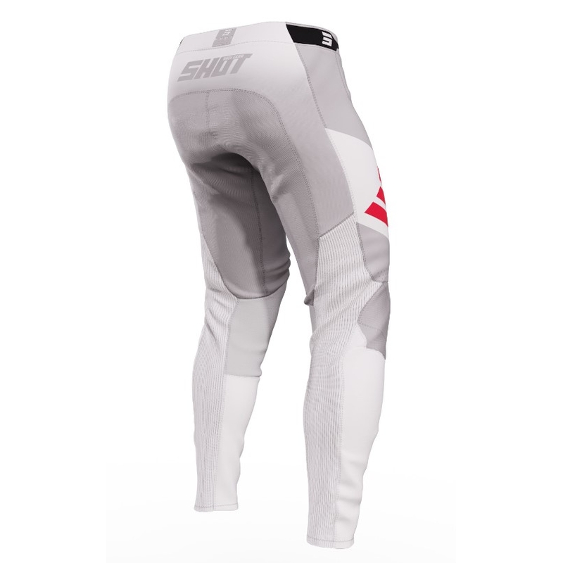 Shot Aerolite Ultima Motocross Pants roșu, alb și gri