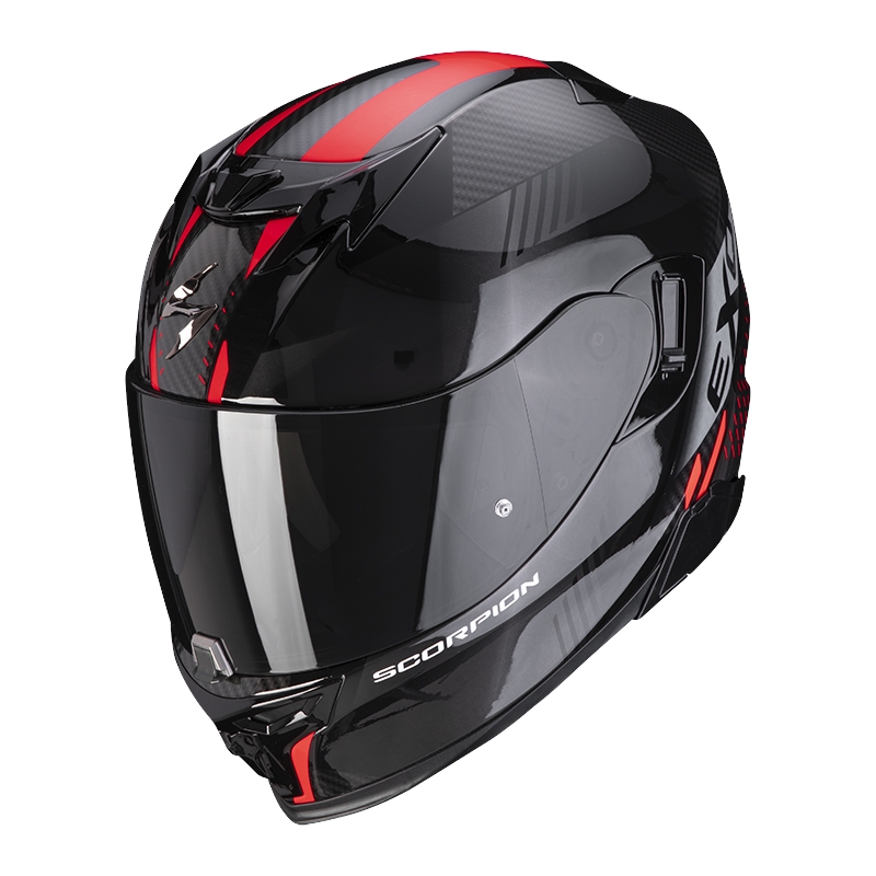 Cască integrală pentru motociclete Scorpion EXO-520 EVO Air Laten negru-roșu