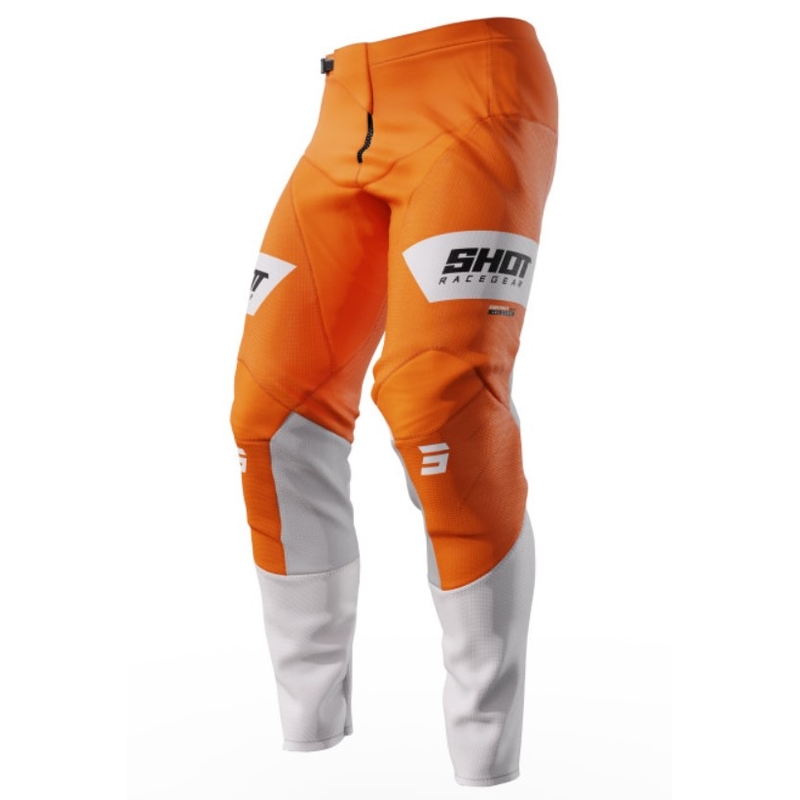 Pantaloni Motocross Shot Contact Scope alb-portocaliu lichidare