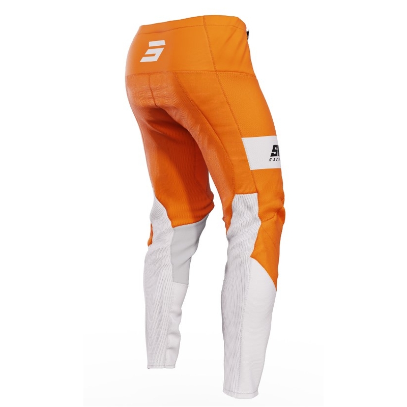 Pantaloni Motocross Shot Contact Scope alb-portocaliu lichidare