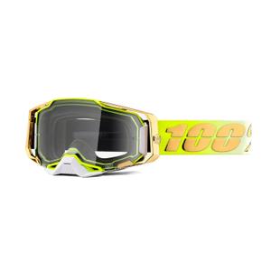 Ochelari de motocros 100% ARMEGA Feelgood aur (plexi transparent)