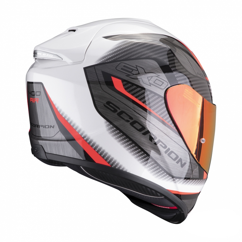 Cască integrală pentru motociclete Scorpion EXO-1400 EVO Air Attune alb-roșu