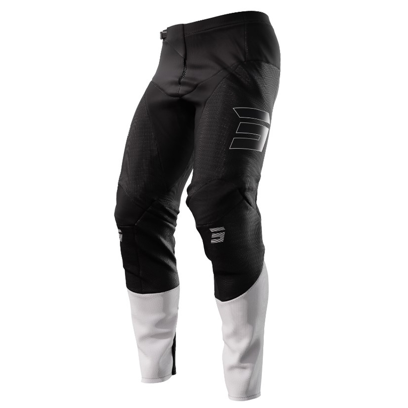 Pantaloni de motocross pentru femei Shot Contact Shelly alb-negru și alb lichidare