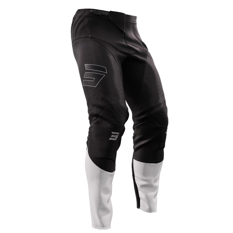 Pantaloni de motocross pentru femei Shot Contact Shelly alb-negru și alb lichidare