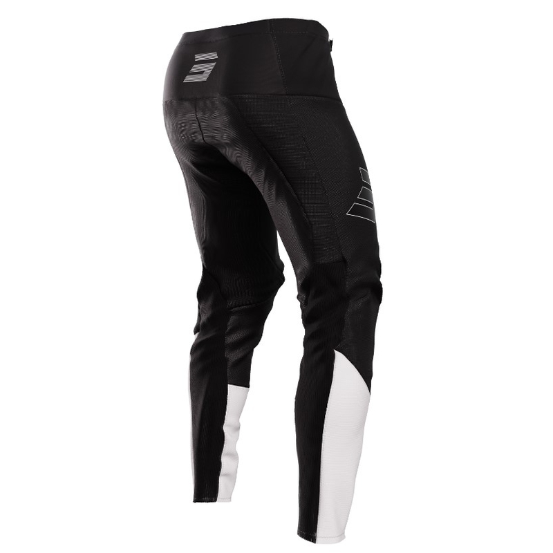 Pantaloni de motocross pentru femei Shot Contact Shelly alb-negru și alb lichidare