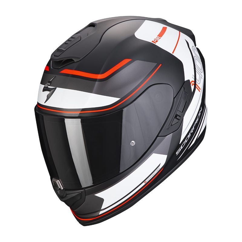 Cască de motocicletă integrală Scorpion EXO-1400 EVO Air Vittoria negru și alb mat