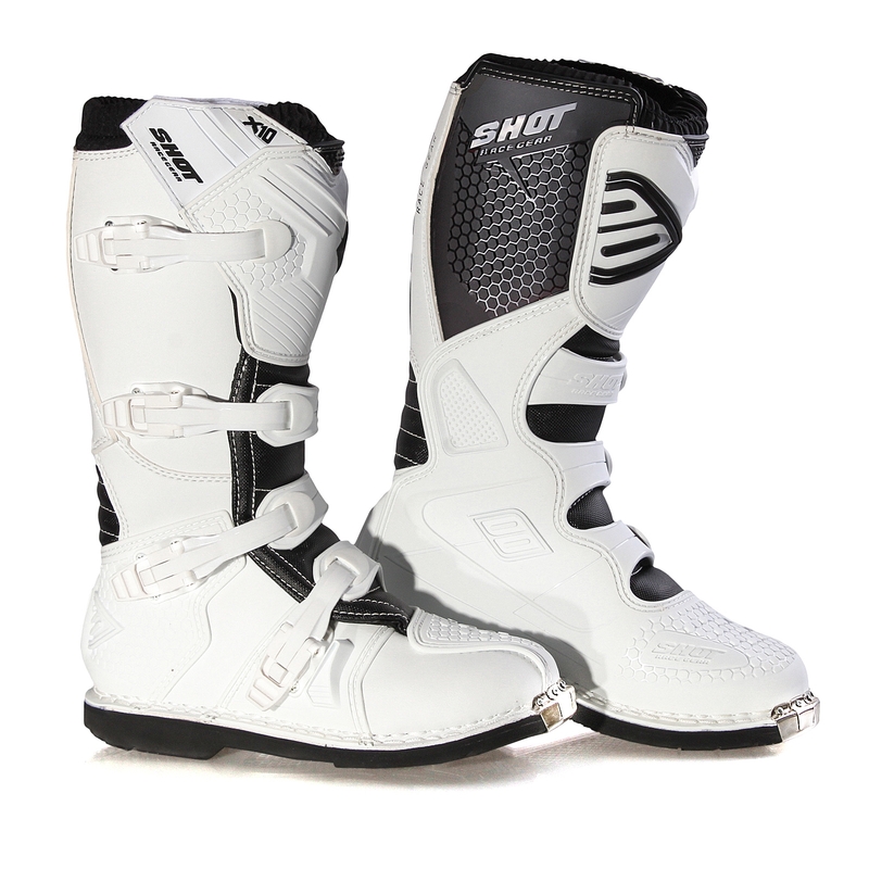 Shot X10 alb alb cizme de motociclete lichidare