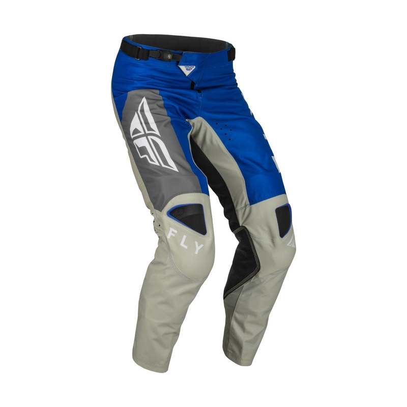 FLY Racing Kinetic Jet Motocross pantaloni albastru-gri-albastru lichidare