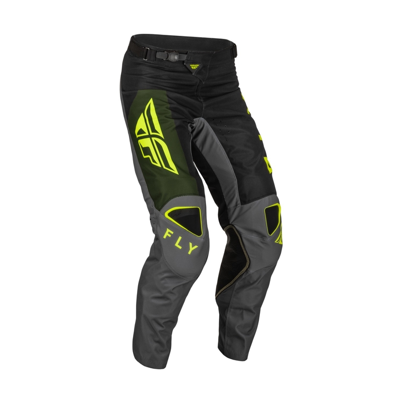 Pantaloni de motocross FLY Racing Kinetic Jet negru-verde hi-vis negru-verde lichidare