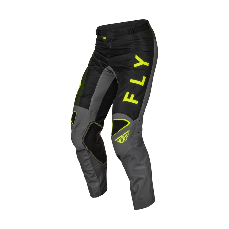 Pantaloni de motocross FLY Racing Kinetic Jet negru-verde hi-vis negru-verde lichidare