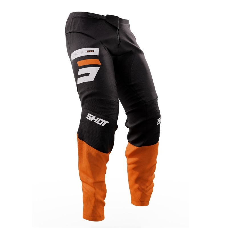 Shot Devo Reflex Pantaloni de motocros negru-portocaliu lichidare