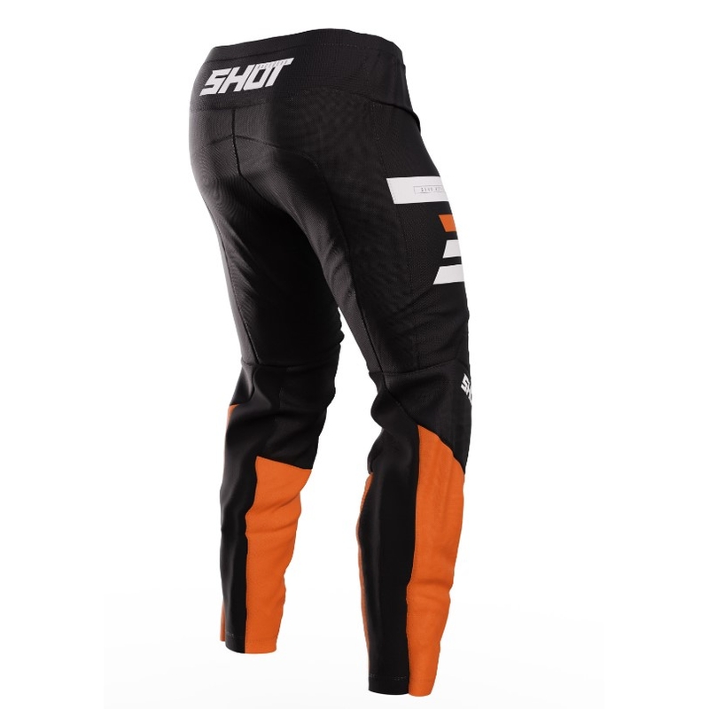 Shot Devo Reflex Pantaloni de motocros negru-portocaliu lichidare