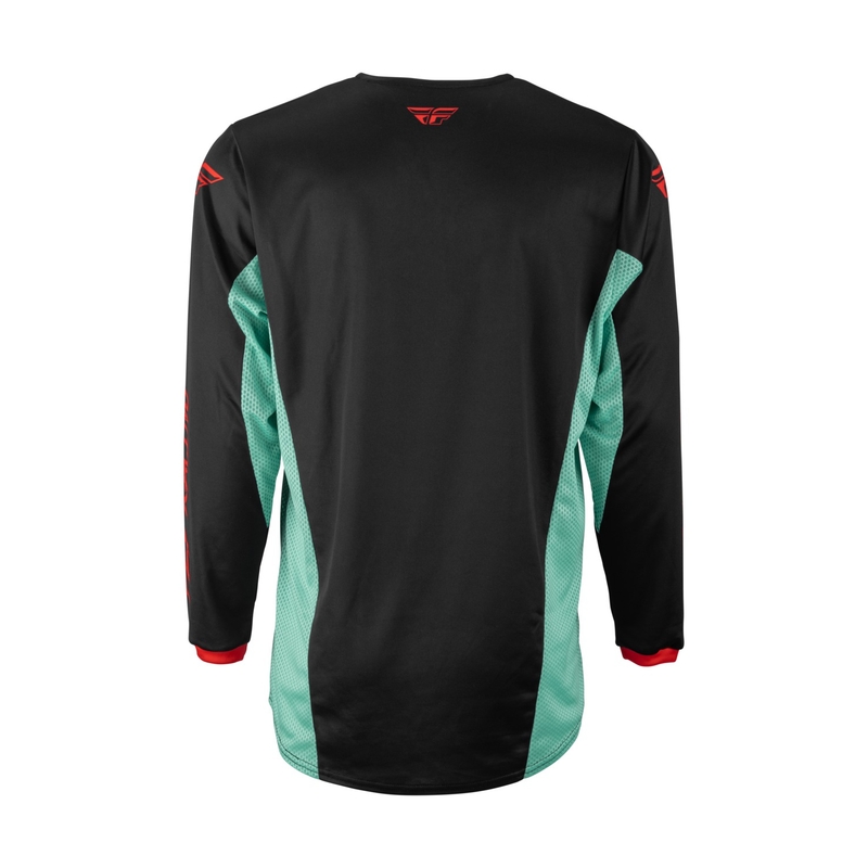 Tricou motocros Fly Racing Kinetic S.E. Rave negru-verde-roșu lichidare