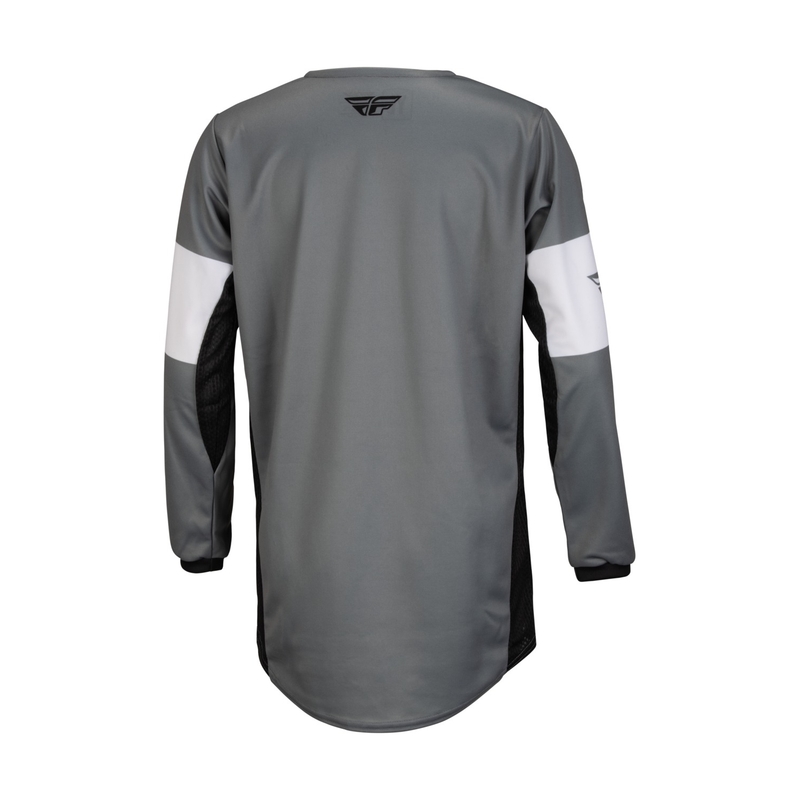 Tricoul de motocross pentru copii FLY Racing Kinetic Khaos negru-alb-gri negru lichidare