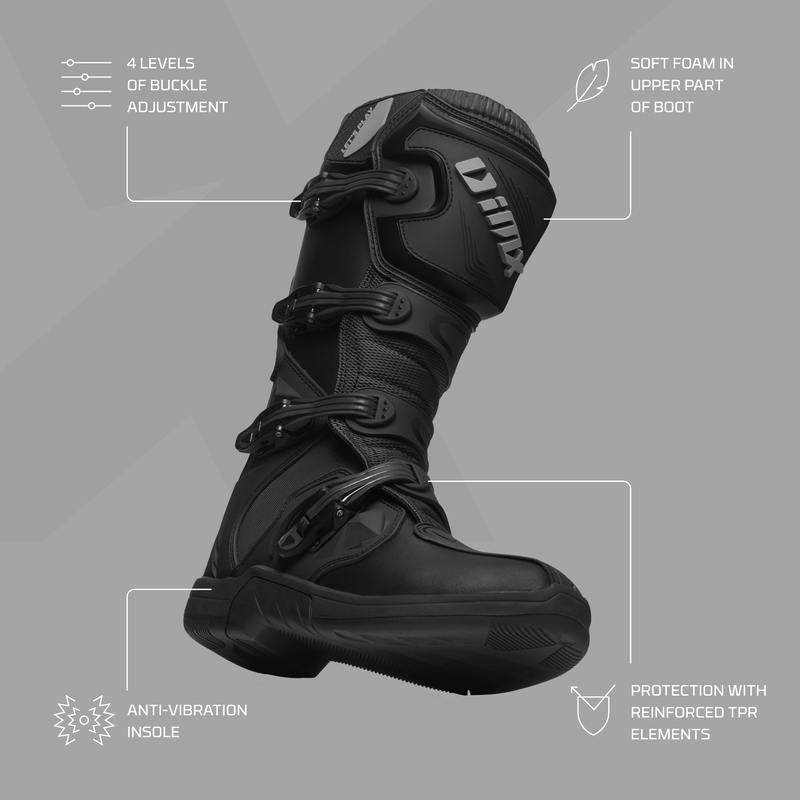 iMX Racing X-Two cizme de motocicletă negru lichidare