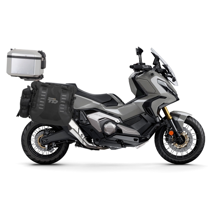 Set complet de genti laterale adventure SHAD TERRA TR40 si topcase din aluminiu SHAD TERRA 37L, incluzand kitul de montaj SHAD SUZUKI DL 1000 V-Strom/ DL 1050 V-Strom