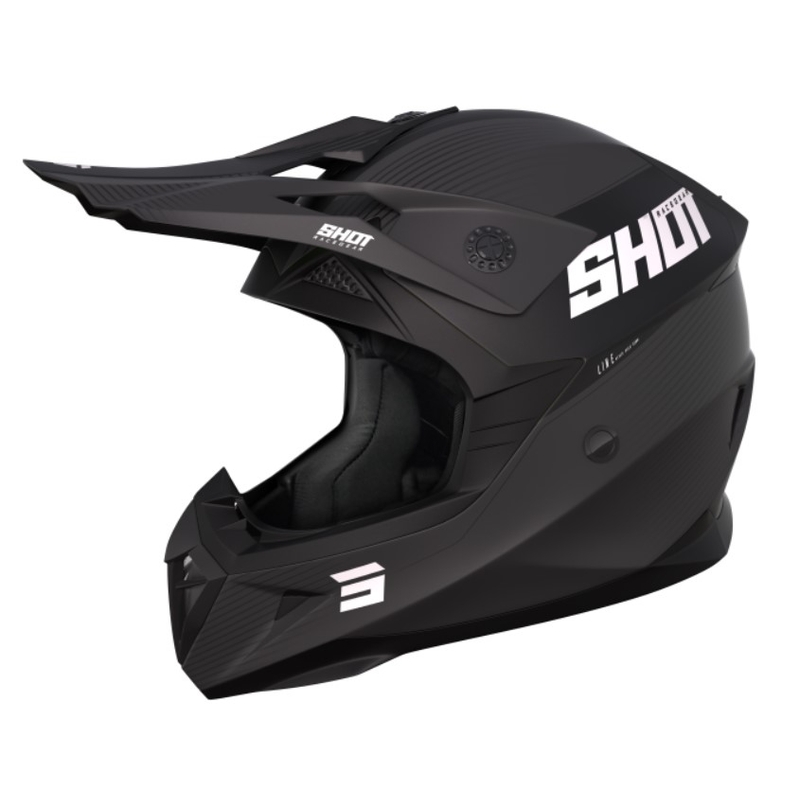 Cască de motocross Shot Pulse Line gri mat