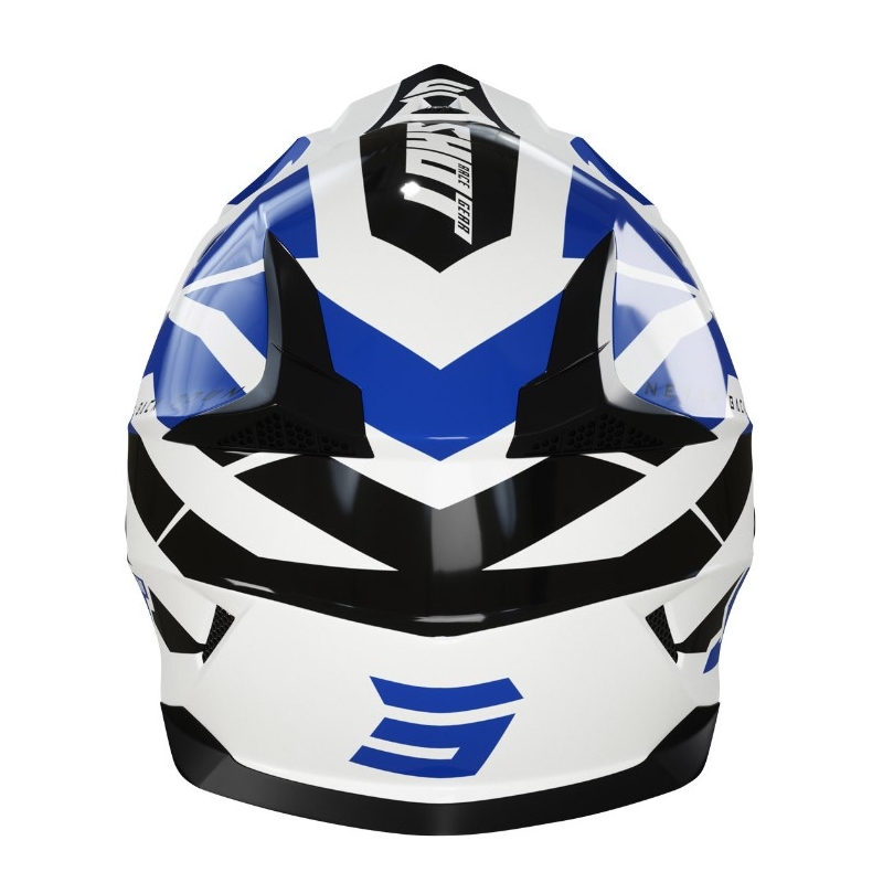 Cască de motocros pentru copii Shot Pulse Kid Revenge Black-Blue-White lichidare