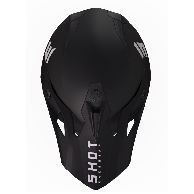 Cască de motocross pentru copii Shot Pulse Kid Solid Black Matte