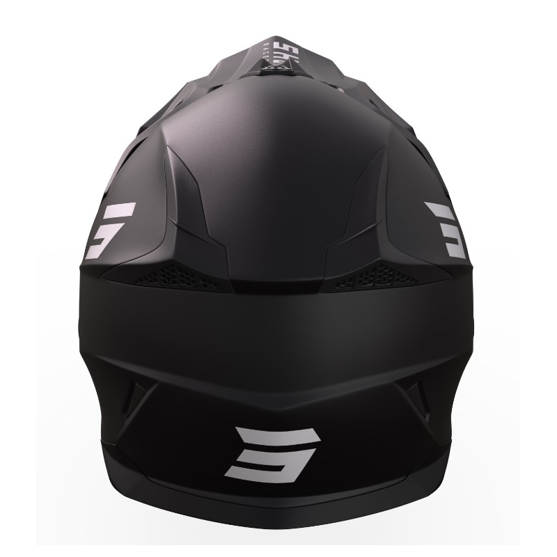 Cască de motocross pentru copii Shot Pulse Kid Solid Black Matte