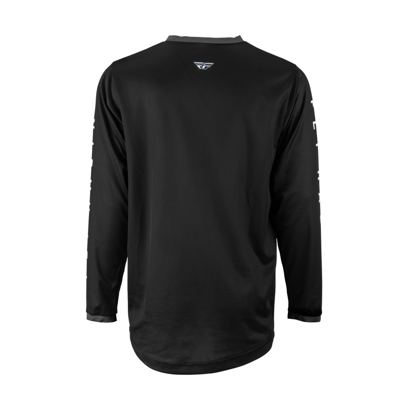 Tricou de motocros FLY Racing F-16 2023 negru și alb lichidare