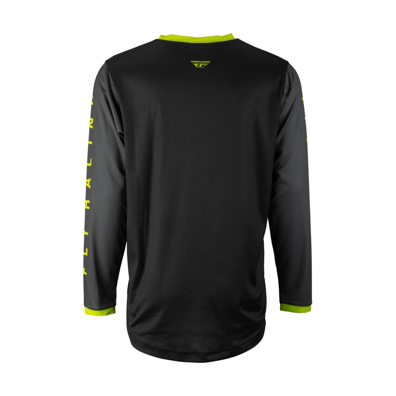 Tricou de motocros FLY Racing F-16 2023 negru-gri hi-vis negru-gri lichidare