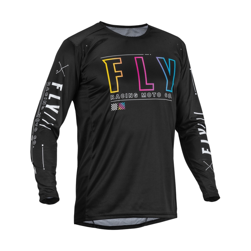 Tricou de motocros FLY Racing Lite S.E. 2023 negru lichidare