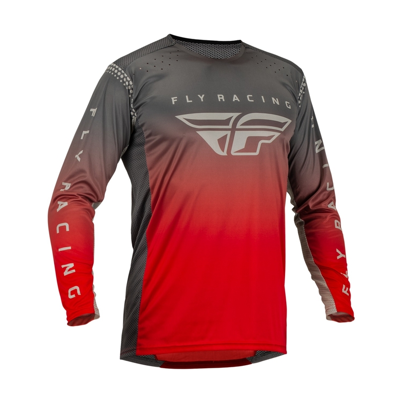 Tricou de motocros FLY Racing Lite 2023 roșu-gri lichidare