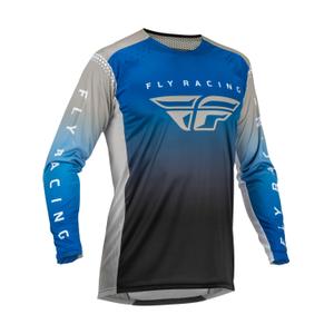 Tricou de motocros FLY Racing Lite 2023 albastru-gri-negru lichidare