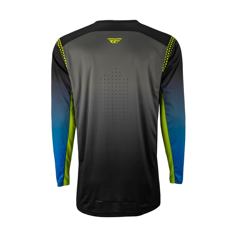 Tricou de motocros FLY Racing Lite 2023 gri-albastru hi-vis lichidare