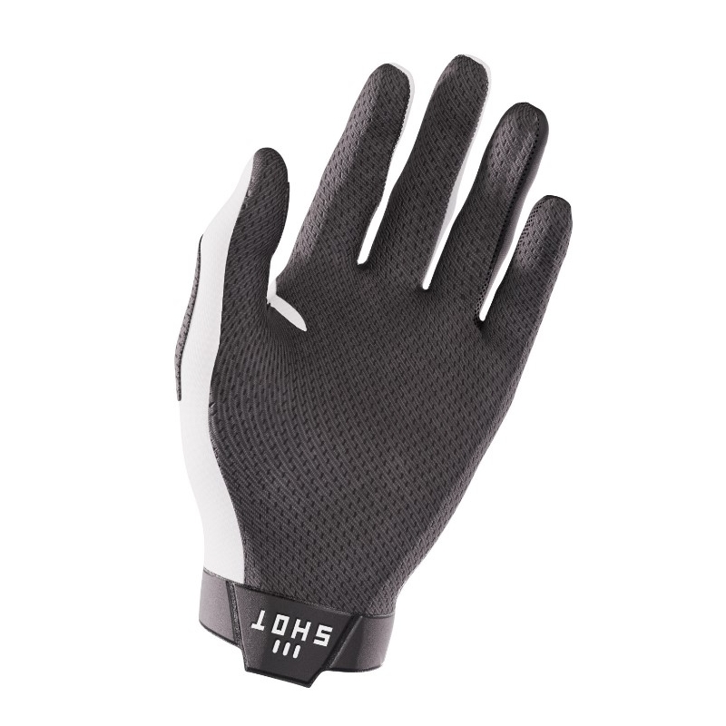 Mănuși de motocross Shot Lite negru și alb