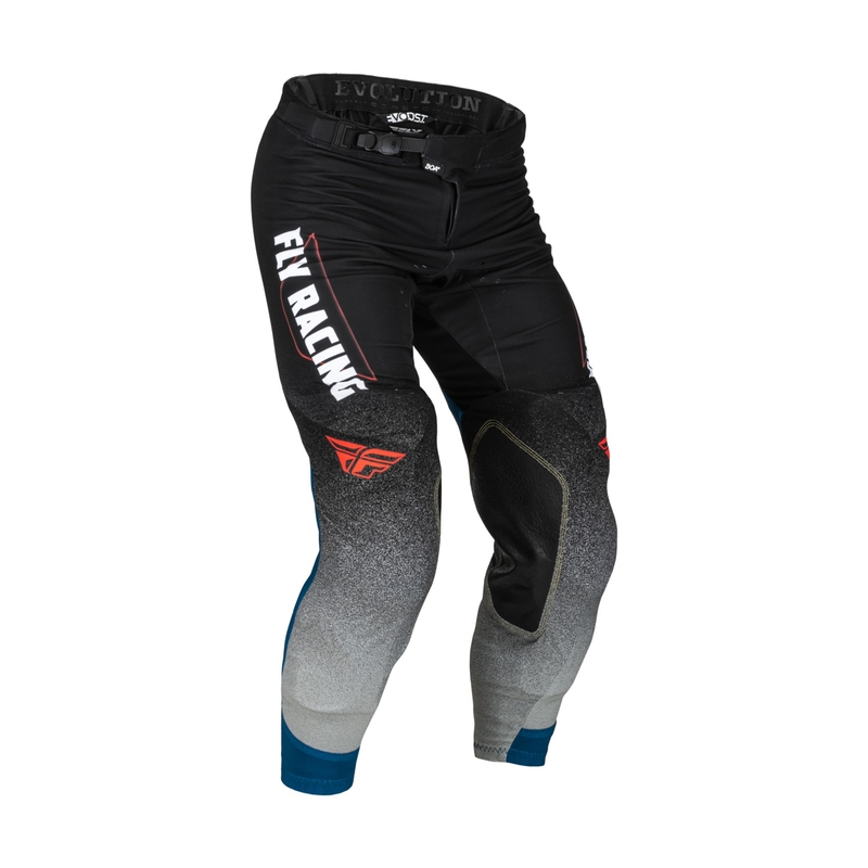 Pantaloni de motocros FLY Racing Evolution DST. negru-gri-albastru lichidare