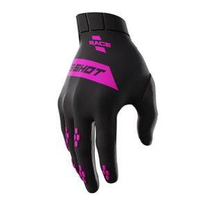 Mănuși de motocross Shot Race negru și roz lichidare