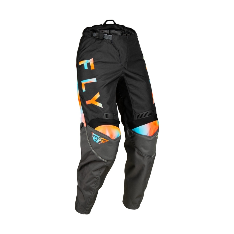 Pantaloni de motocros pentru femei FLY Racing F-16 2023 gri-violet-albastru