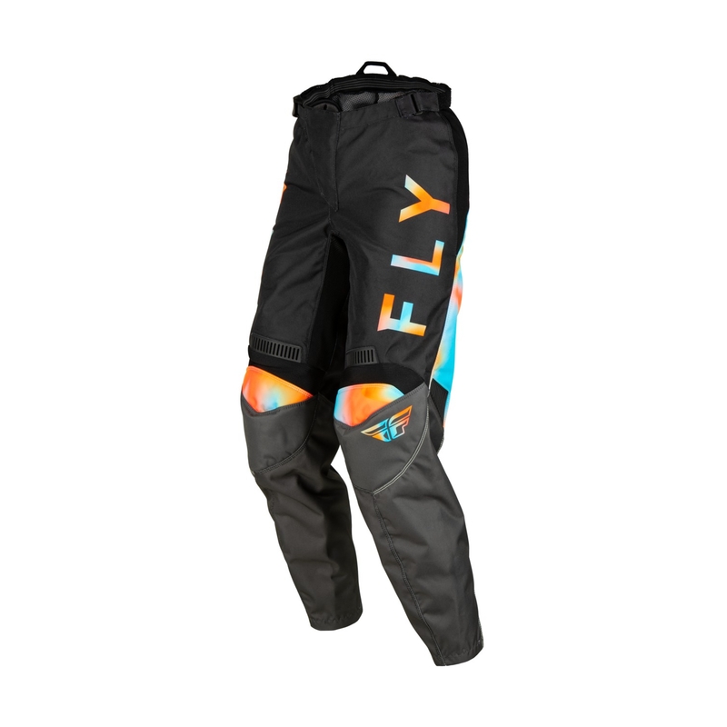 Pantaloni de motocros pentru femei FLY Racing F-16 2023 gri-violet-albastru