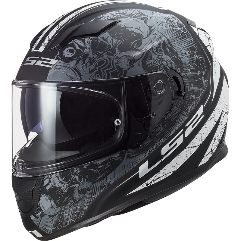 Cască de motocicletă LS2 FF320 Stream EVO Throne negru-titaniu integrală LS2 FF320 Stream EVO Throne