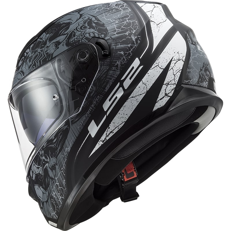 Cască de motocicletă LS2 FF320 Stream EVO Throne negru-titaniu integrală LS2 FF320 Stream EVO Throne