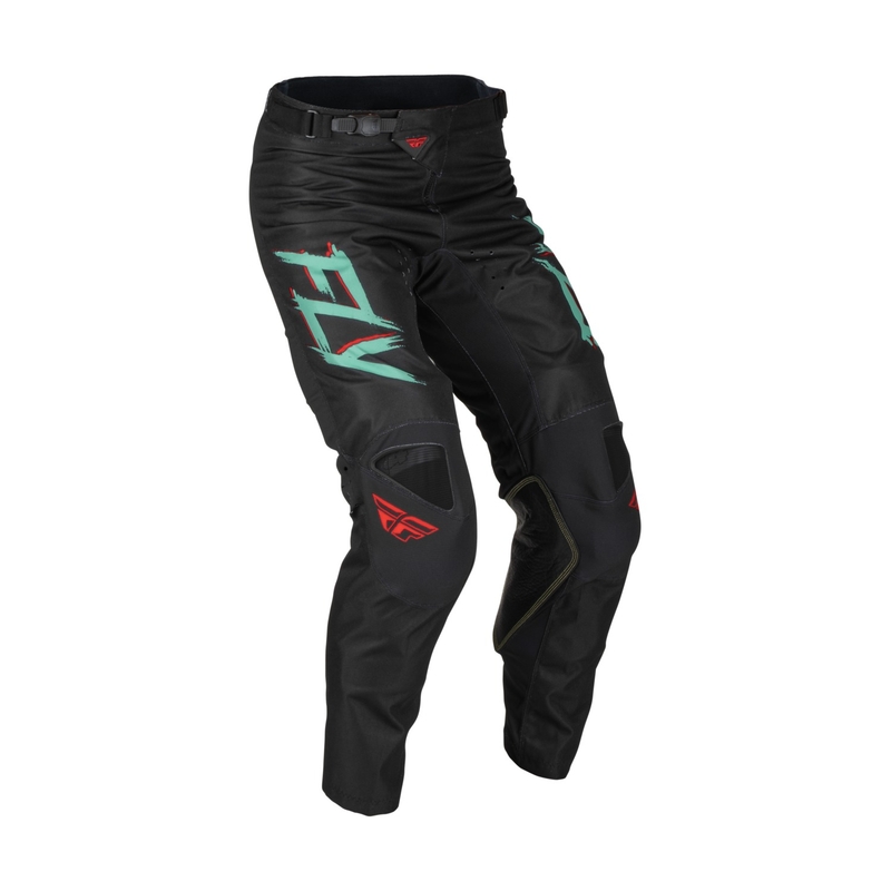 Pantaloni de motocros FLY Racing Kinetic S.E. Rave negru-verde-roșu lichidare