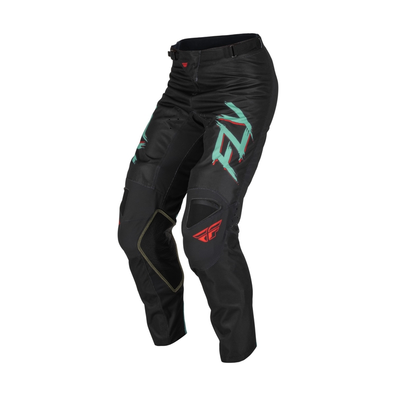 Pantaloni de motocros FLY Racing Kinetic S.E. Rave negru-verde-roșu lichidare