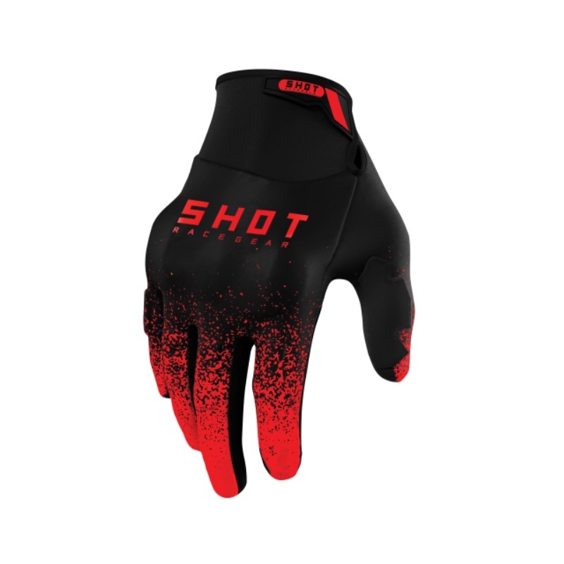 Mănuși de motocros Shot Drift Edge 2.0 negru-roșu