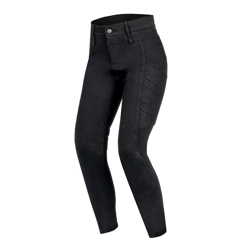 Blugi pentru femei Rebelhorn Ash Black Motorcycle Jeans lichidare