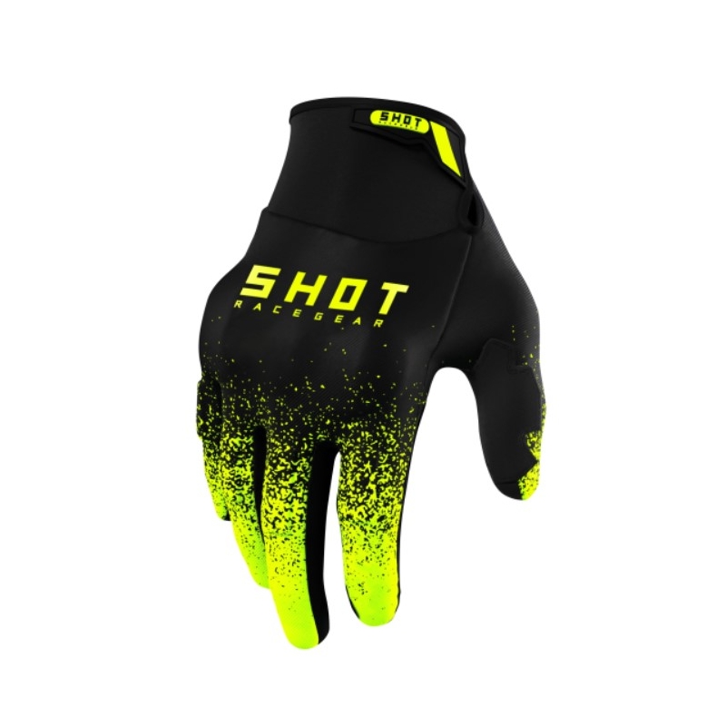Mănuși de motocros Shot Drift Edge 2.0 negru-fluo galben