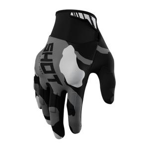 Mănuși de motocross Shot Drift Camo negru-camo gri