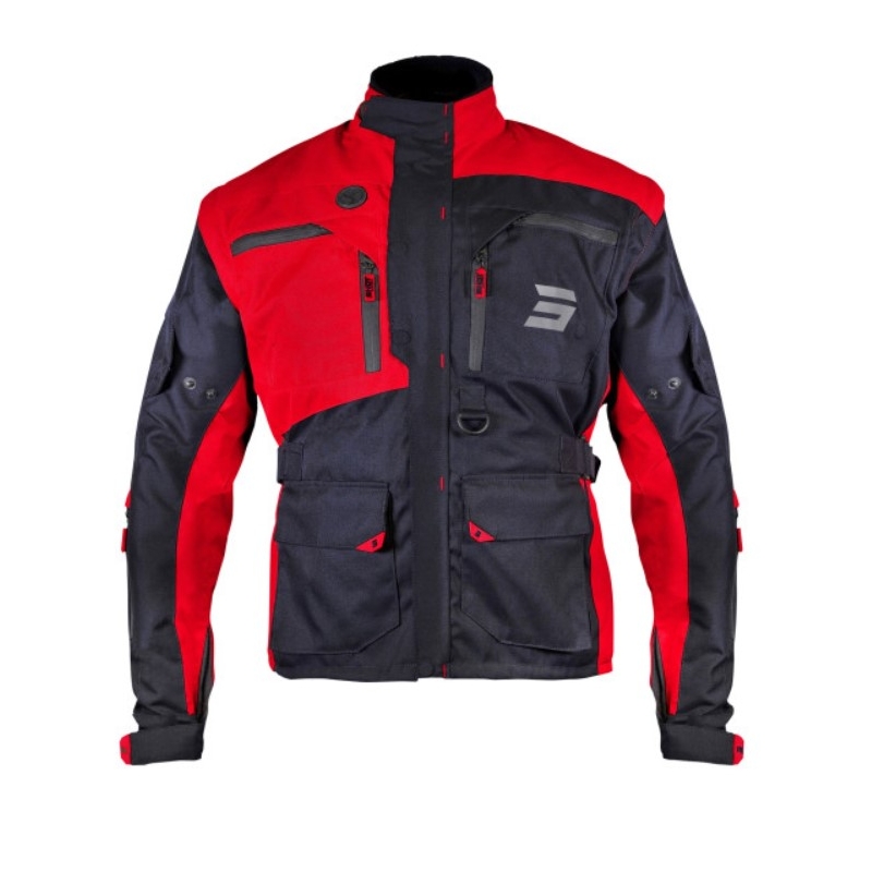 Geaca de motocicletă Shot Racetech negru și roșu