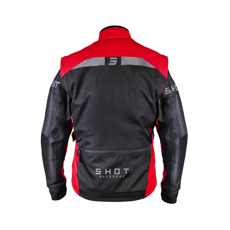 Geaca de motocicletă Shot Racetech negru și roșu