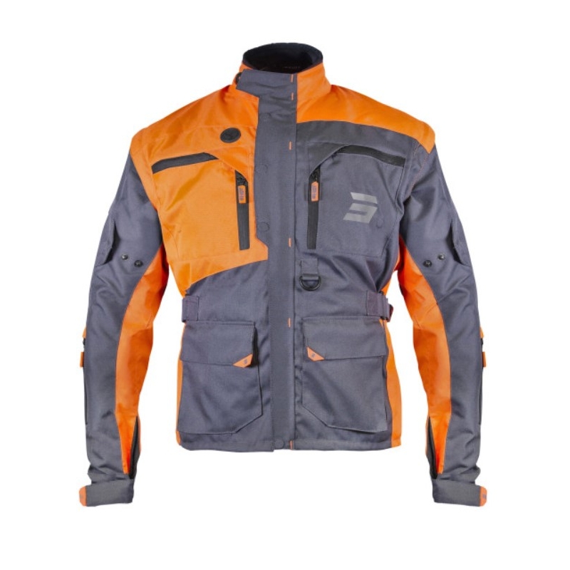 Shot Racetech jachetă de motociclete Grey-Orange Vânzare lichidare