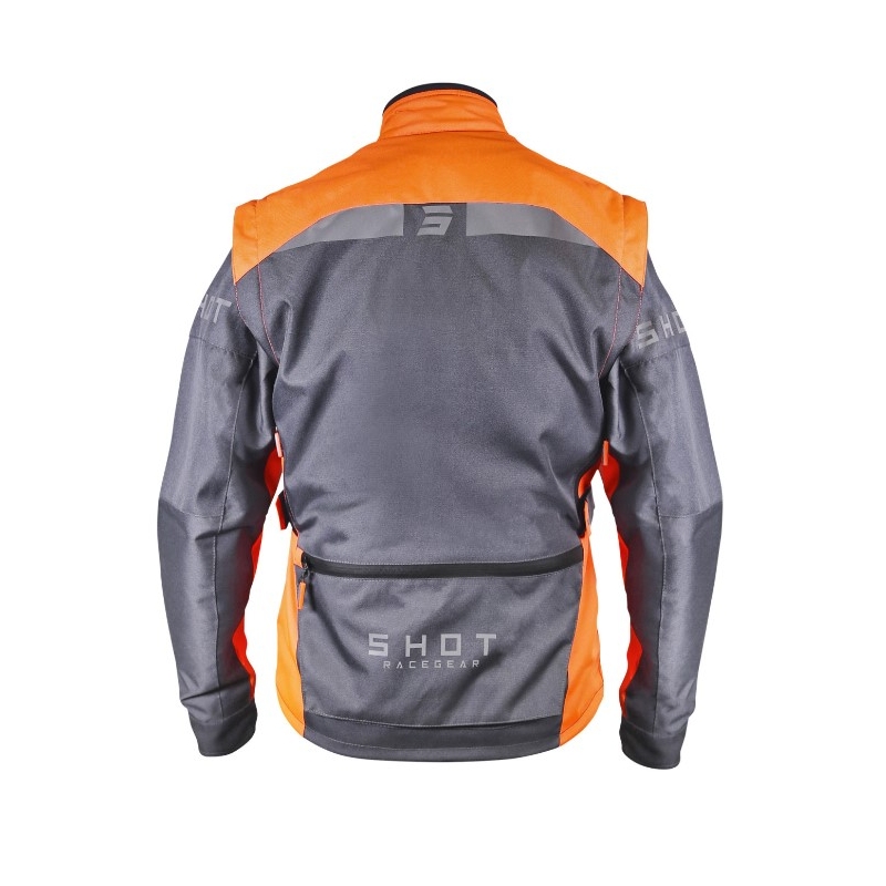 Shot Racetech jachetă de motociclete Grey-Orange Vânzare lichidare
