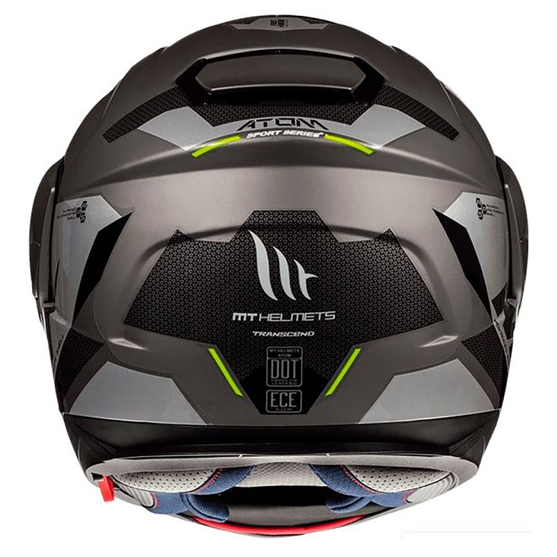 Cască de motociclist MT Atom SV TRANSCEND E2 gri - Grad II